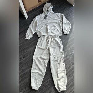 Gray Hoodie and Jogger Set